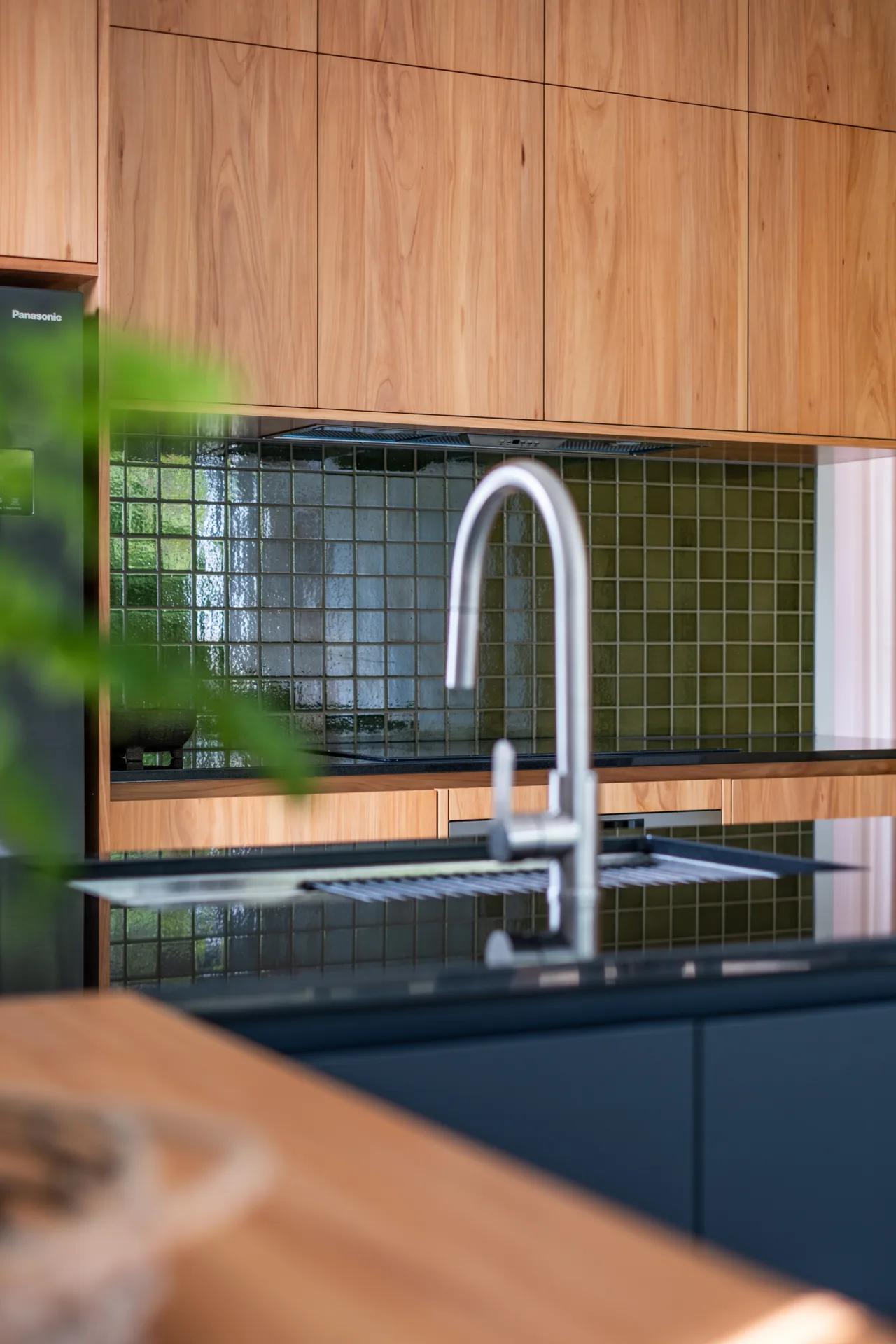 Island Bay Builders - kitchen tap and benchtop detail, Wellington